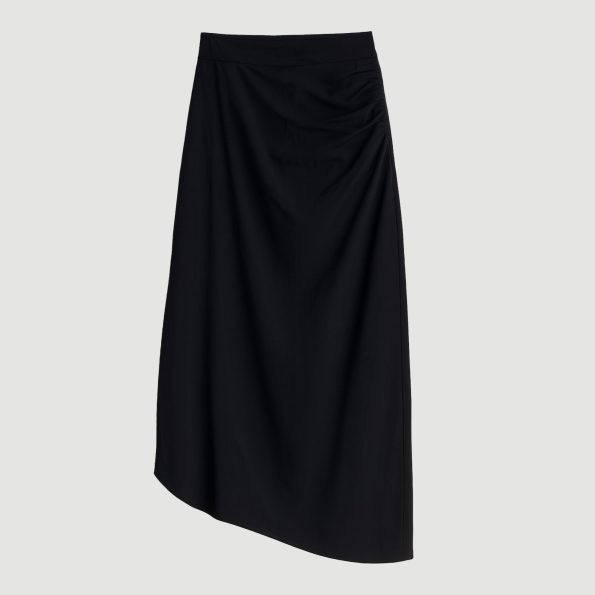 RitaAsymmetric-HemShirredSkirt.0