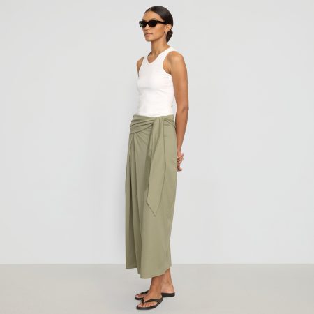 Elke Tie-Waist Maxi Skirt