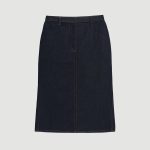 Johanna Knee-Length Denim Skirt