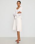 zazie-shirred-stretch-waist-midi-skirt-white-0