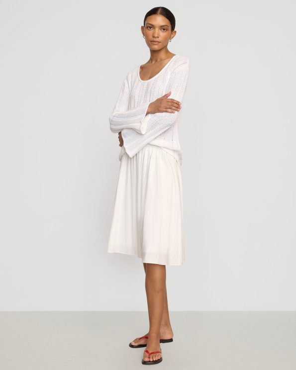 zazie-shirred-stretch-waist-midi-skirt-white-3